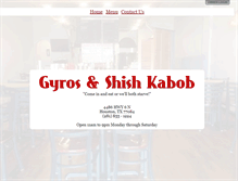 Tablet Screenshot of gyrosandshishkabob.com